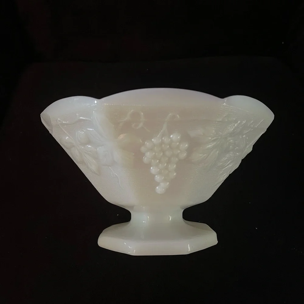 COPY - Vintage Milk Glass Pedestal Bowl